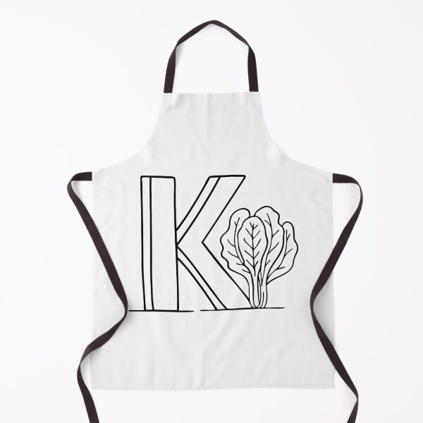 Item preview, An illustration of kale beside letter K designed and sold by rasagamastore.
