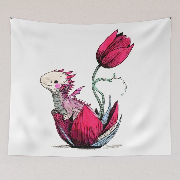 Item preview, Tulip Dragon designed and sold by Scribbles & Doodles by Jinx.