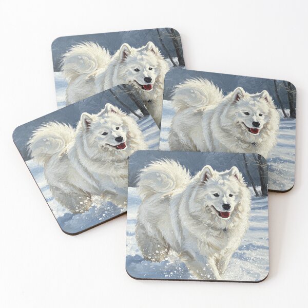 Item preview, Samoyed Playing in the Snow designed and sold by TheresaNicole.