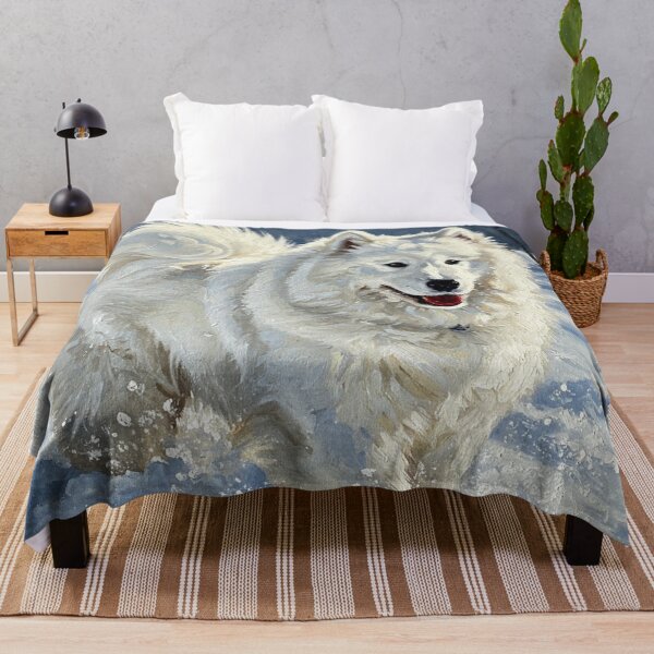 Item preview, Samoyed Playing in the Snow designed and sold by TheresaNicole.