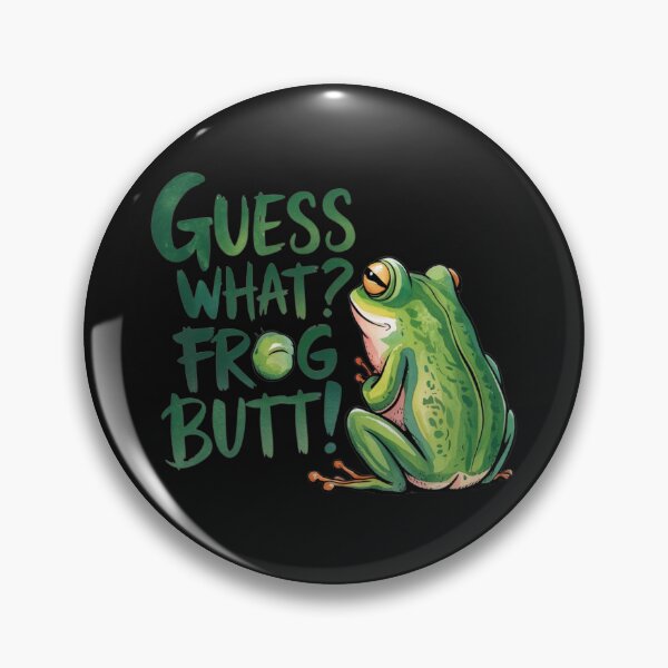 Item preview, Funny Cute Frog Guess What Frog Butt designed and sold by Alex Songs.