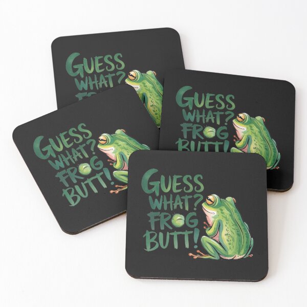 Item preview, Funny Cute Frog Guess What Frog Butt designed and sold by Alex Songs.