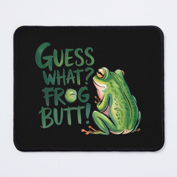Item preview, Funny Cute Frog Guess What Frog Butt designed and sold by Alex Songs.