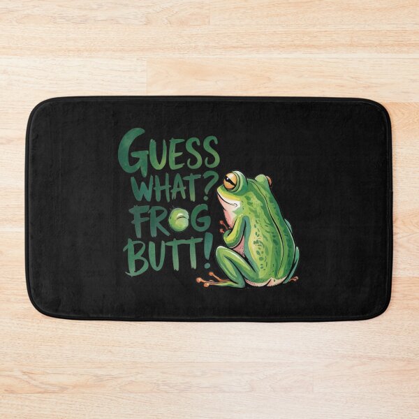 Item preview, Funny Cute Frog Guess What Frog Butt designed and sold by Alex Songs.