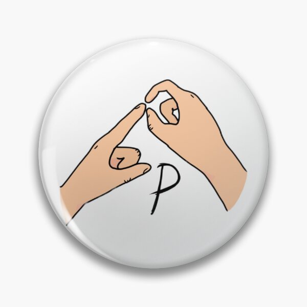 Item preview, BSL letter sign P designed and sold by Artistkhg.