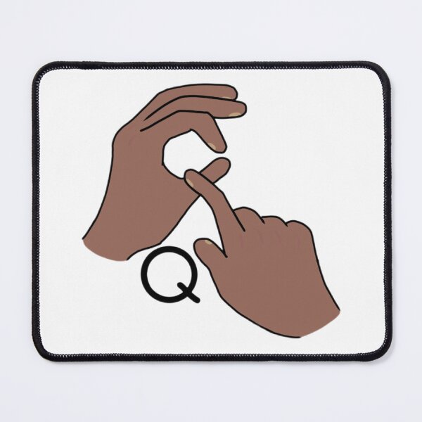 Item preview, BSL letter sign Q designed and sold by Artistkhg.