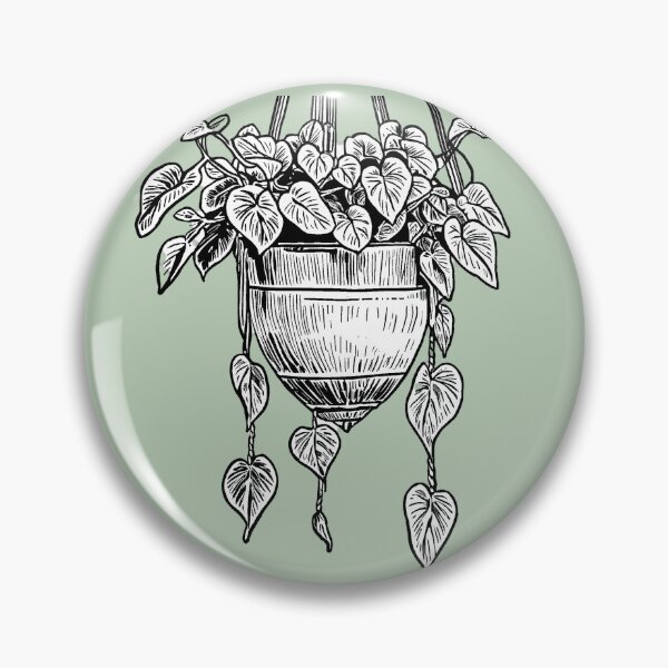 Item preview, Pothos plant drawing designed and sold by MidnightInk Designs.