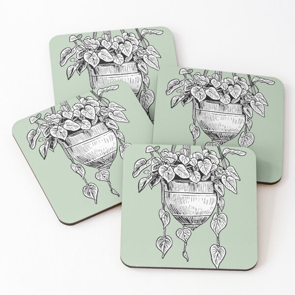 Item preview, Pothos plant drawing designed and sold by MidnightInk Designs.