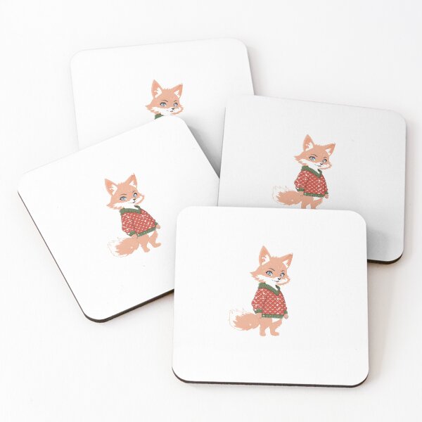 Item preview, Cute Fox with Christmas Sweater designed and sold by CraftachicDsgn.