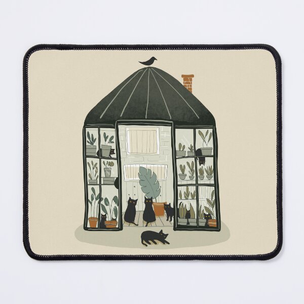 Item preview, Cats in the Greenhouse designed and sold by KilkennyCat Art.