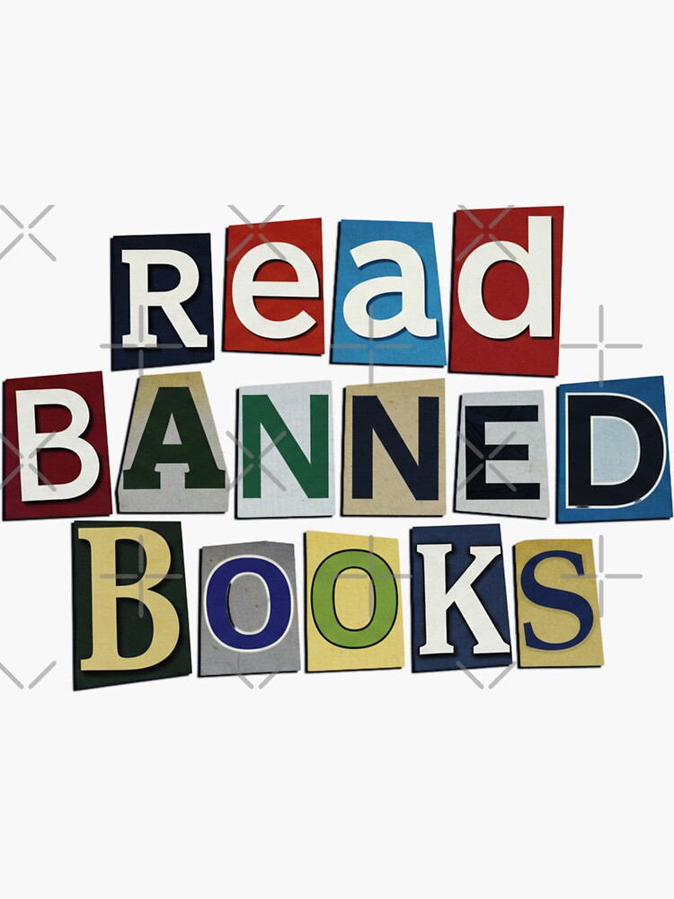 Read Banned Books, I Read Banned Books Book Lover Free Books I'm With The Banned Sticker