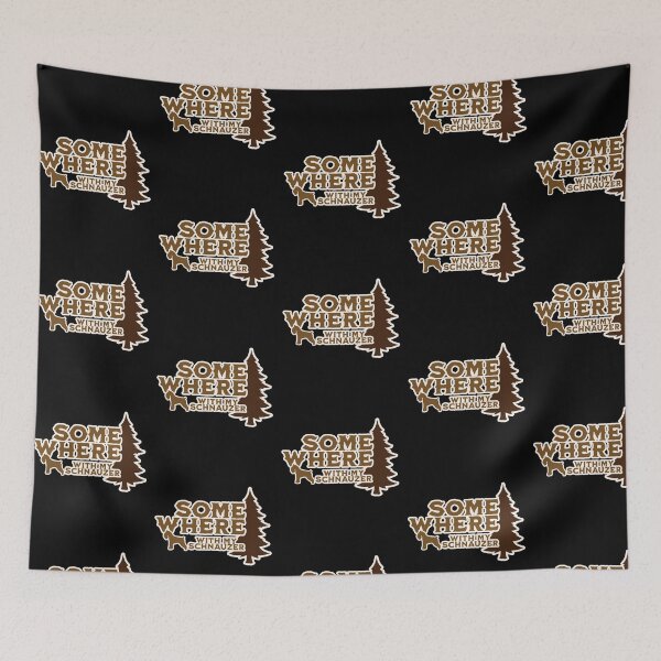Item preview, Somewhere With My Schnauzer Camping Gift designed and sold by Guarddogdrive.
