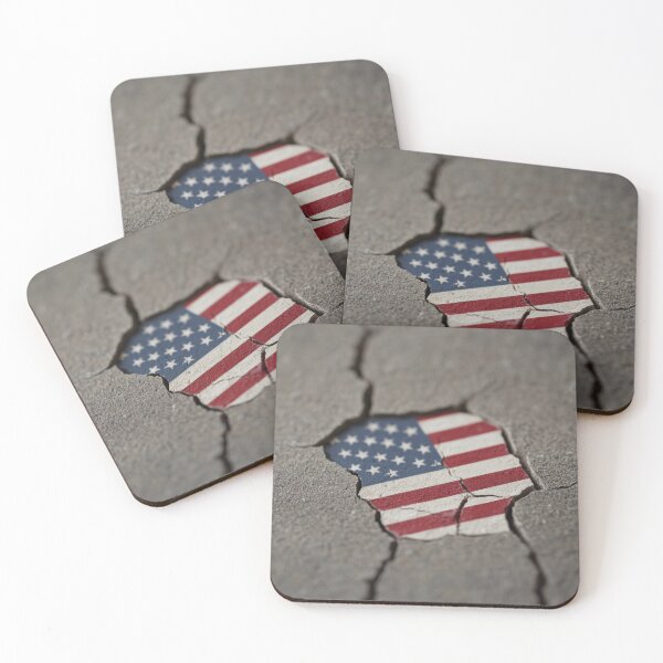 Item preview, Fractured Patriotism: American Flag Art designed and sold by Twisted Kids.