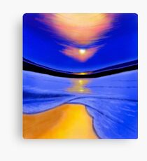 Warped Sunset Canvas Print