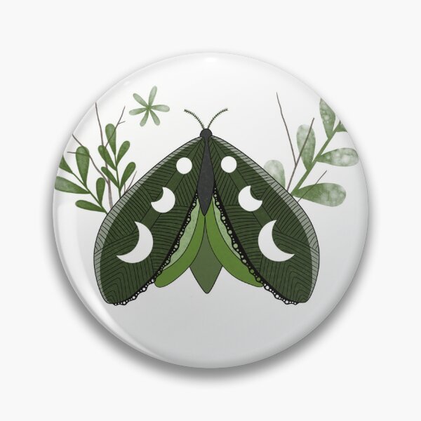Item preview, Green Celestial Plant Moth  designed and sold by CraftachicDsgn.