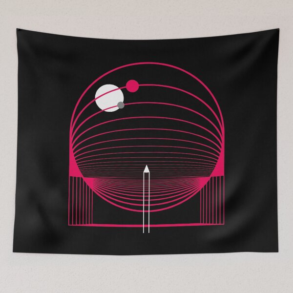 Item preview, Exploring Stars - Minimal space ship, rocket solar system designed and sold by therocketman.