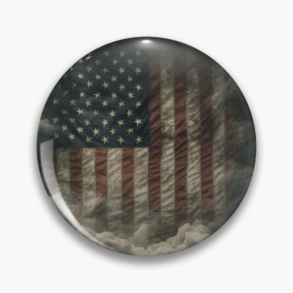 Artikelvorschau, Ätherische amerikanische Flagge in stürmischen Wolken entworfen und verkauft von Twisted Kids.