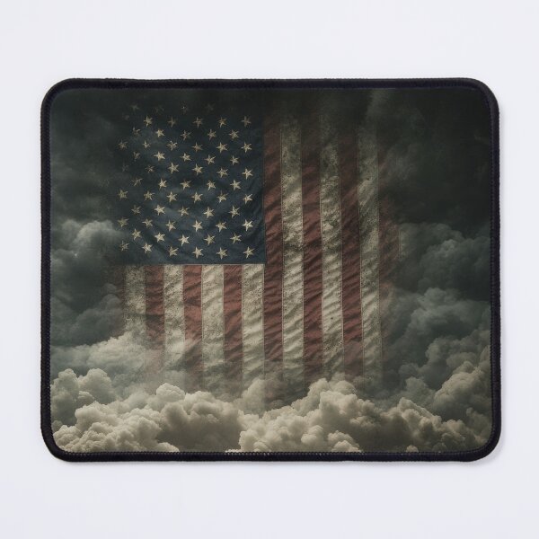 Item preview, Ethereal American Flag in Stormy Clouds designed and sold by Twisted Kids.