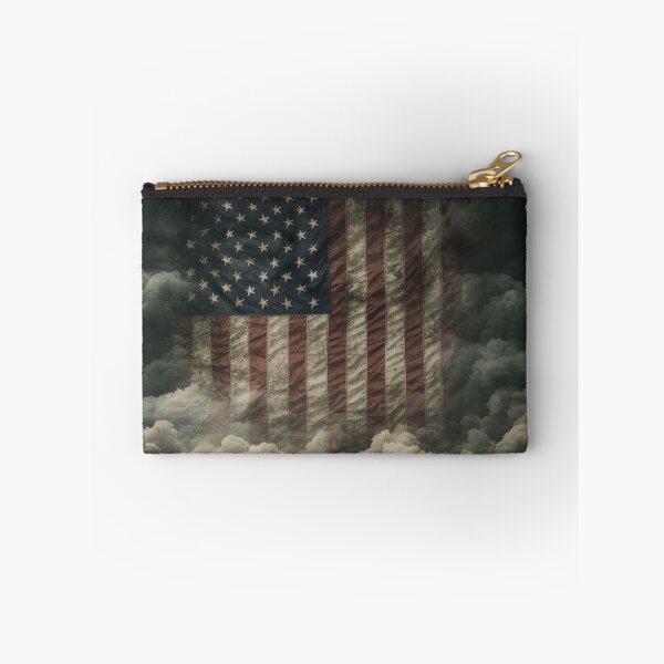 Item preview, Ethereal American Flag in Stormy Clouds designed and sold by Twisted Kids.