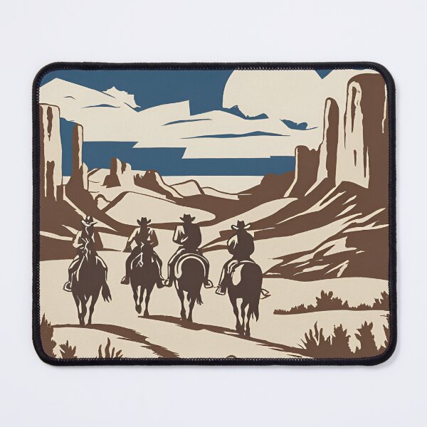 Item preview, 4 cowboys riding through the night designed and sold by MidnightInk Designs.
