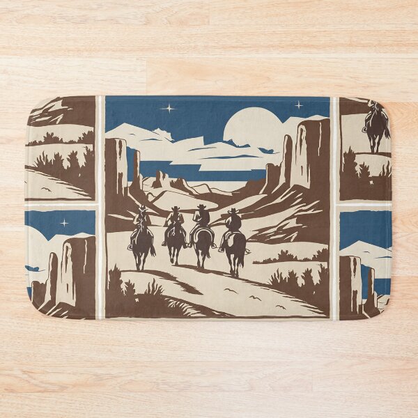 Item preview, 4 cowboys riding through the night designed and sold by MidnightInk Designs.