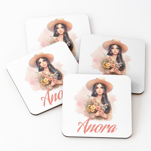 Item preview, Anora - Vibrant Floral Portrait designed and sold by lojadpop.