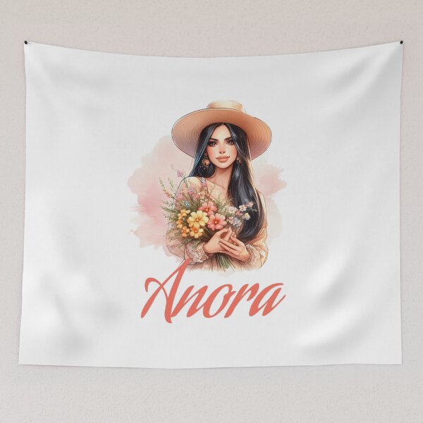 Item preview, Anora - Vibrant Floral Portrait designed and sold by lojadpop.
