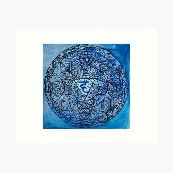 Item preview, Vishuddha Mandala designed and sold by CatyLouArtStudios.