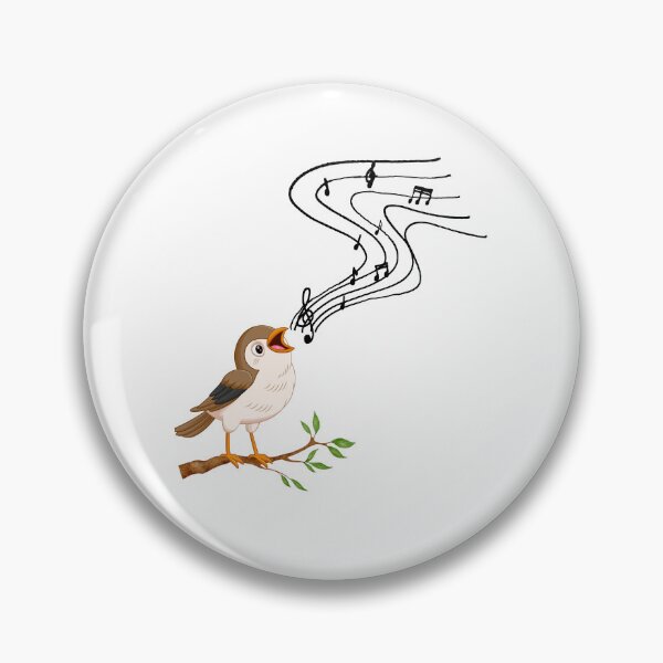 Item preview, Singing bird lover classical music notes cute bird watching designed and sold by Artstastic.
