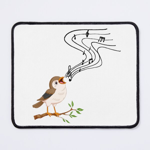 Item preview, Singing bird lover classical music notes cute bird watching designed and sold by Artstastic.