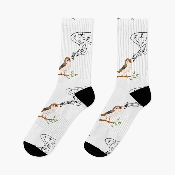 Item preview, Singing bird lover classical music notes cute bird watching designed and sold by Artstastic.