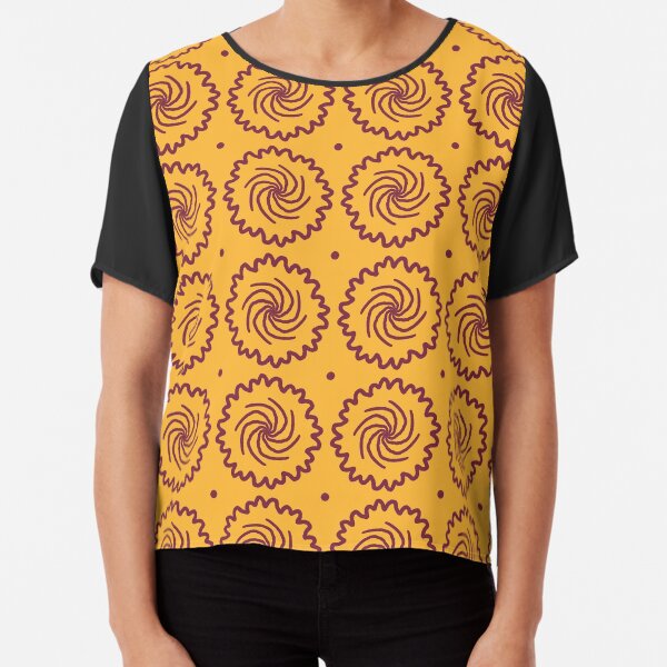 Vista previa del artículo con la obra «Remolino naranja y morado», diseñado y vendido por Klock & Bloom.
