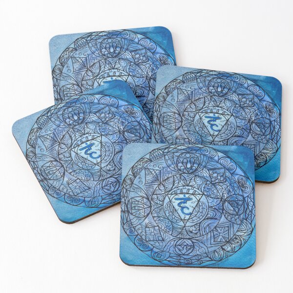 Item preview, Vishuddha Mandala designed and sold by CatyLouArtStudios.
