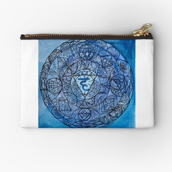 Vista previa del artículo con la obra «Mandala Vishuddha», diseñado y vendido por CatyLouArtStudios.