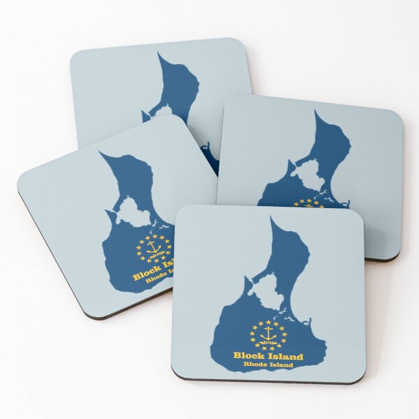 Item preview, Block Island map flag designed and sold by studioss76.