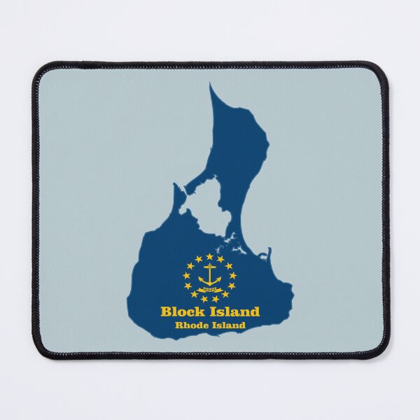 Item preview, Block Island map flag designed and sold by studioss76.