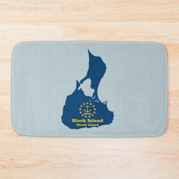 Item preview, Block Island map flag designed and sold by studioss76.