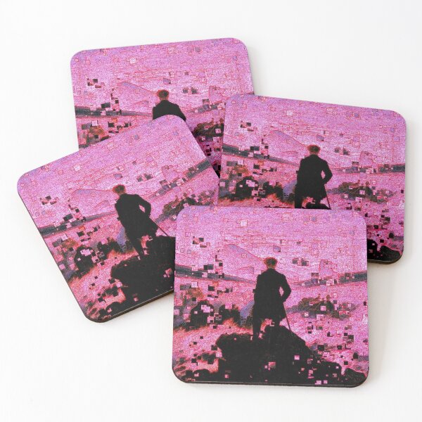Item preview, Wanderer above the Sea of Fog in Pink designed and sold by Art.From_Inside.