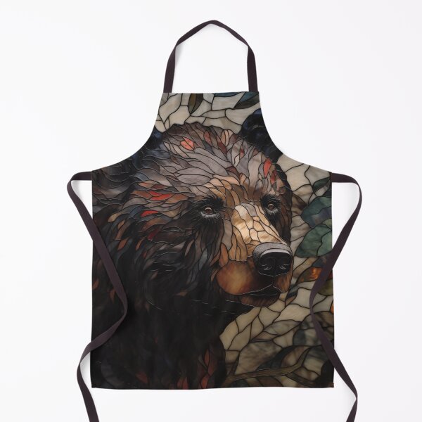 Item preview, Black Bear in Stained Glass designed and sold by RedHandedOD.