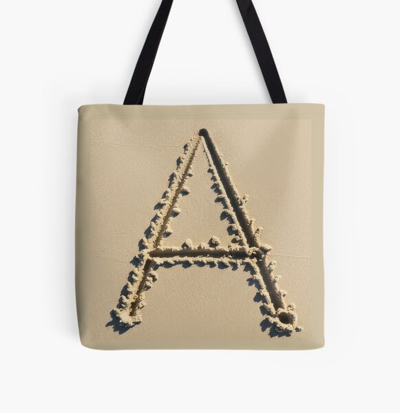 SAND LETTER A All Over Print Tote Bag