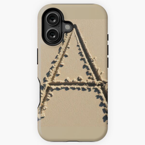 SAND LETTER A iPhone Tough Case
