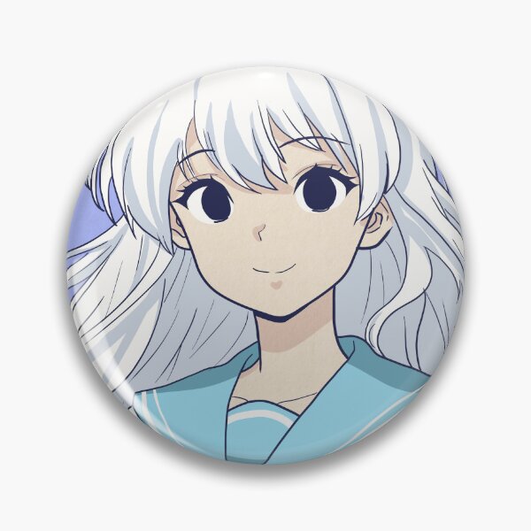 Item preview, Retro Anime Portrait – White-Haired Anime Girl in Vintage Style designed and sold by AirForceTuan.