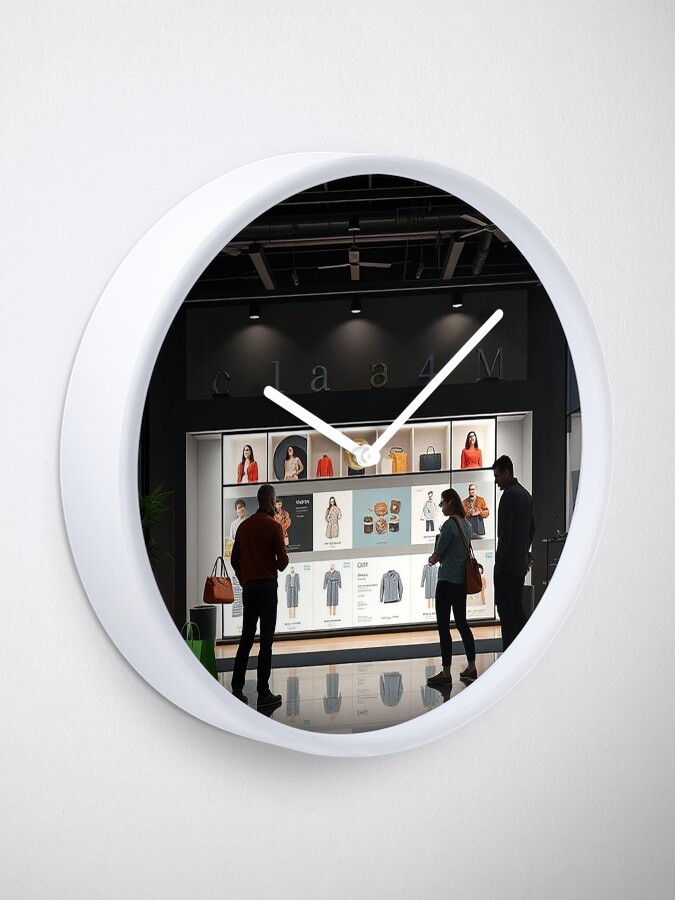 Thumbnail 2 of 4, Clock, Window Shopping Wonders designed and sold by ErGoBa.