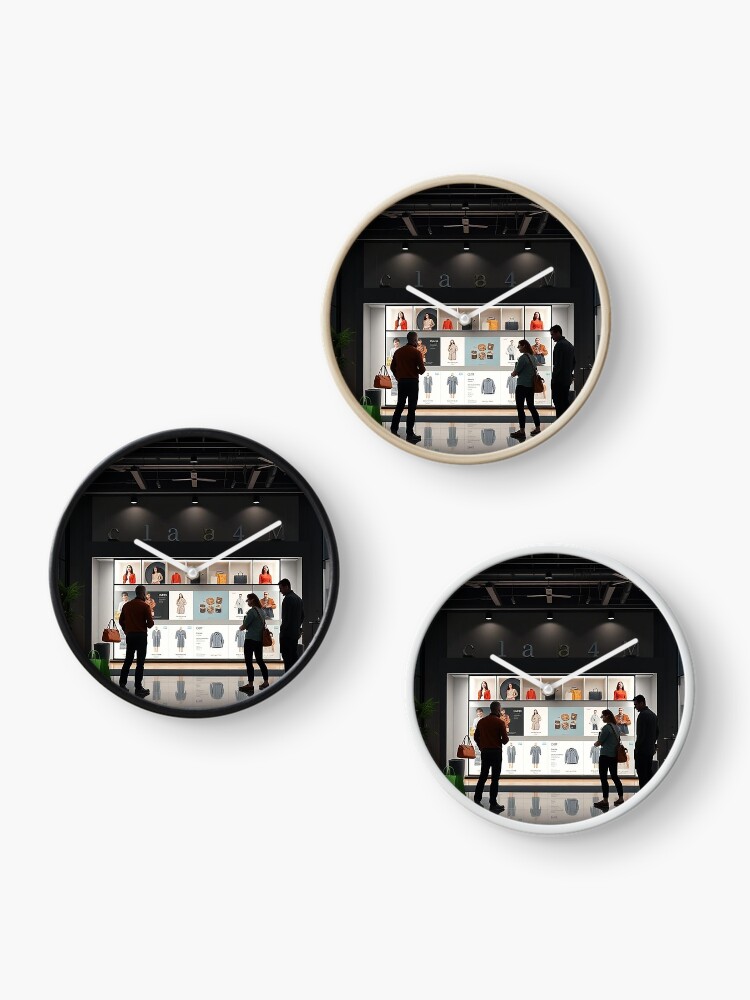 Thumbnail 3 of 4, Clock, Window Shopping Wonders designed and sold by ErGoBa.
