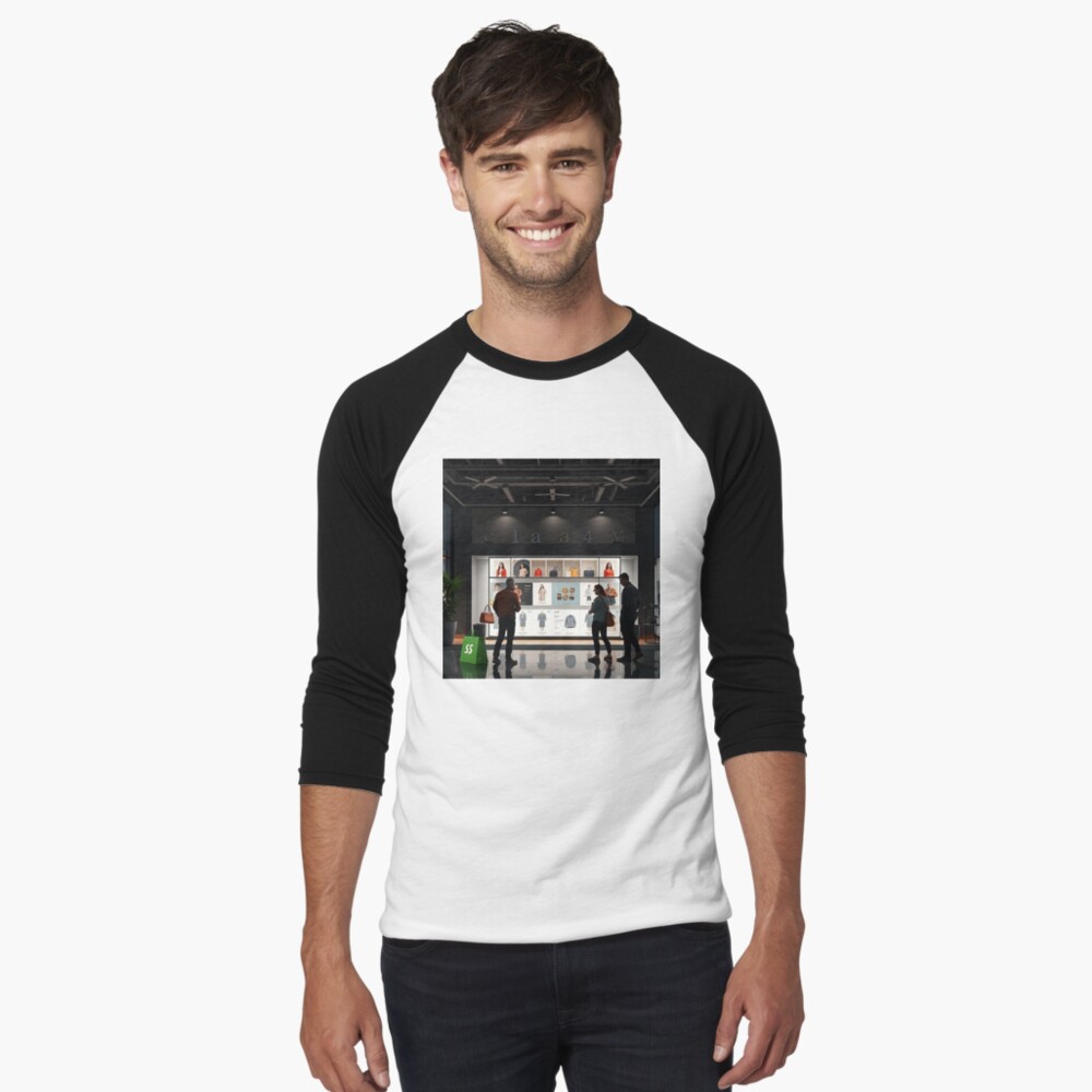 Item preview, Baseball ¾ Sleeve T-Shirt designed and sold by ErGoBa.