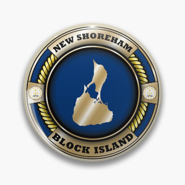 Item preview, New Shoreham Block Island map emblem designed and sold by studioss76.