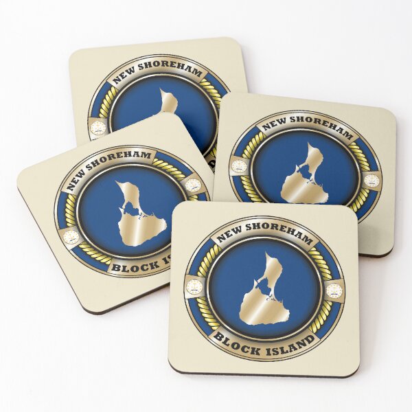 Item preview, New Shoreham Block Island map emblem designed and sold by studioss76.