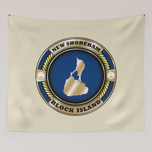 Item preview, New Shoreham Block Island map emblem designed and sold by studioss76.
