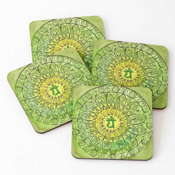 Item preview, Anahata Mandala designed and sold by CatyLouArtStudios.