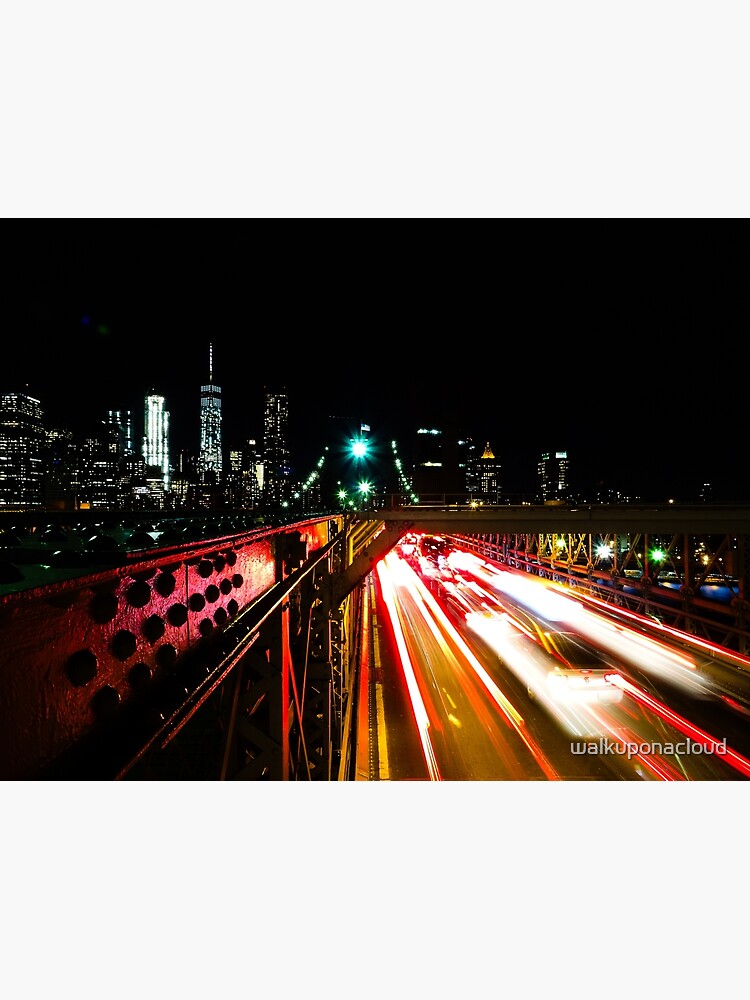 Thumbnail 3 von 3, Leinwanddruck, Manhattan von der Brooklyn Bridge aus designt und verkauft von walkuponacloud.